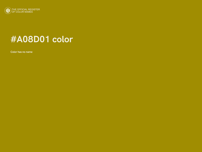 #A08D01 color image