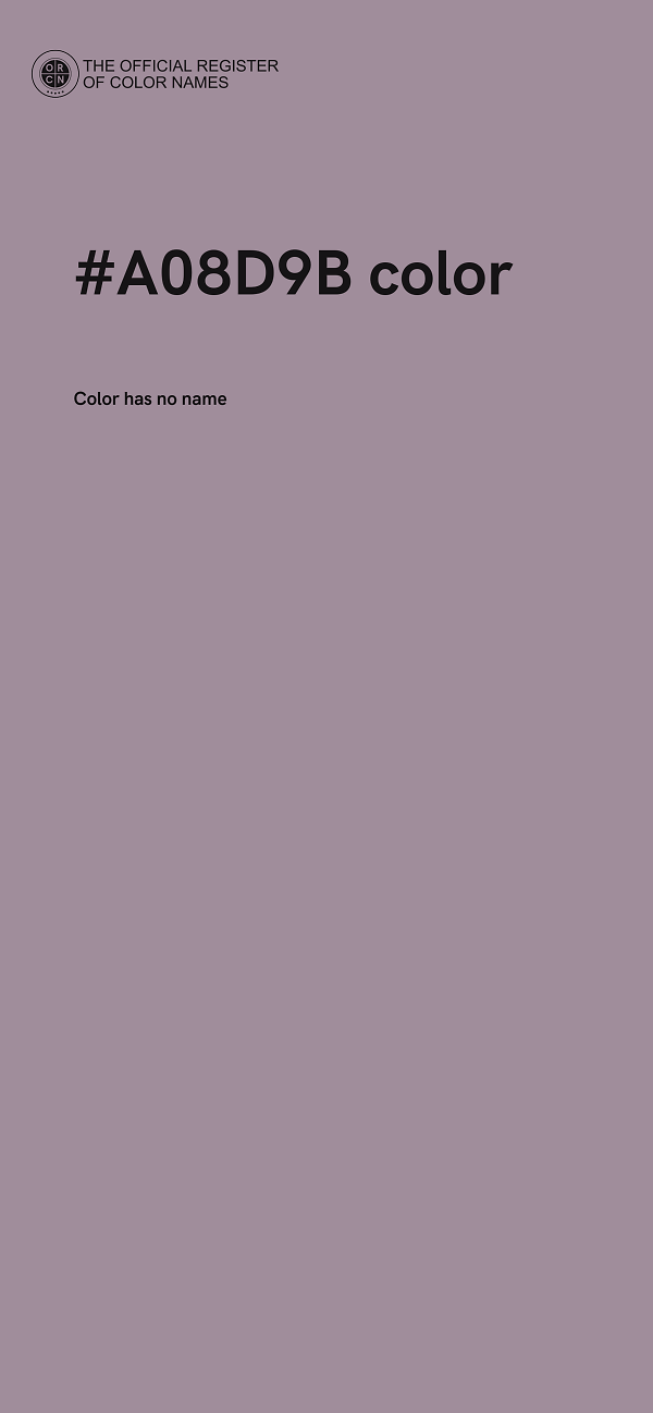#A08D9B color image