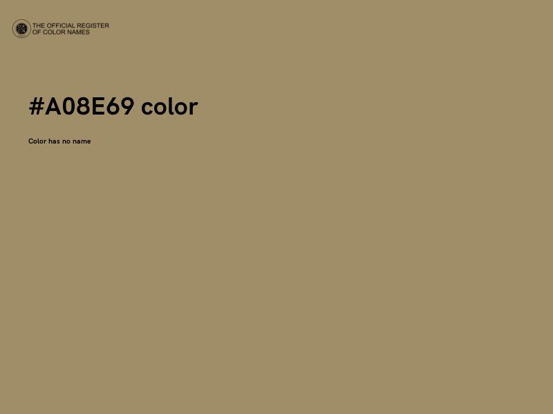 #A08E69 color image