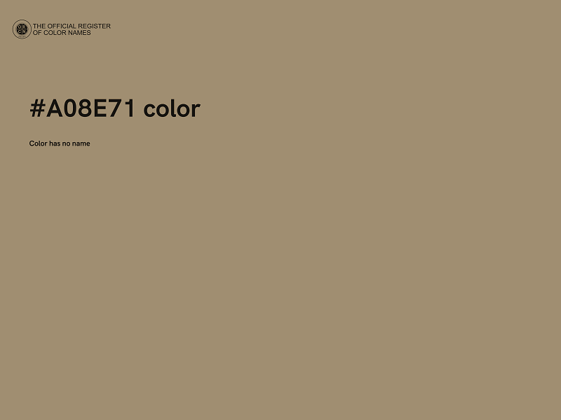 #A08E71 color image