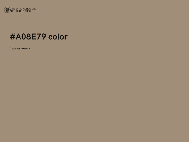 #A08E79 color image