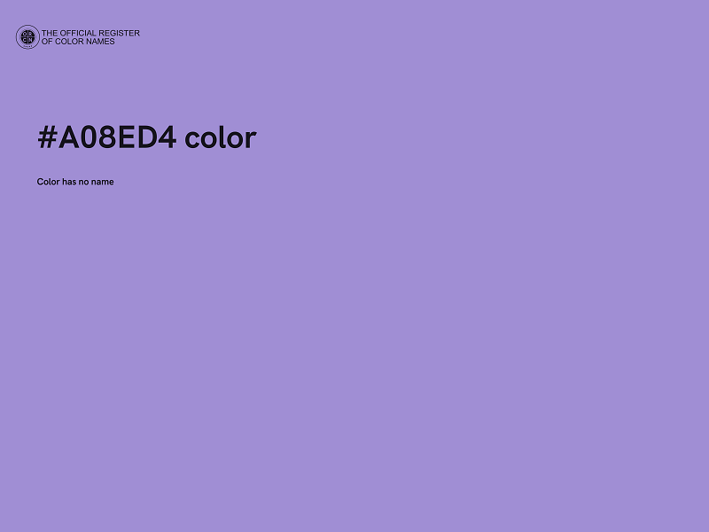 #A08ED4 color image