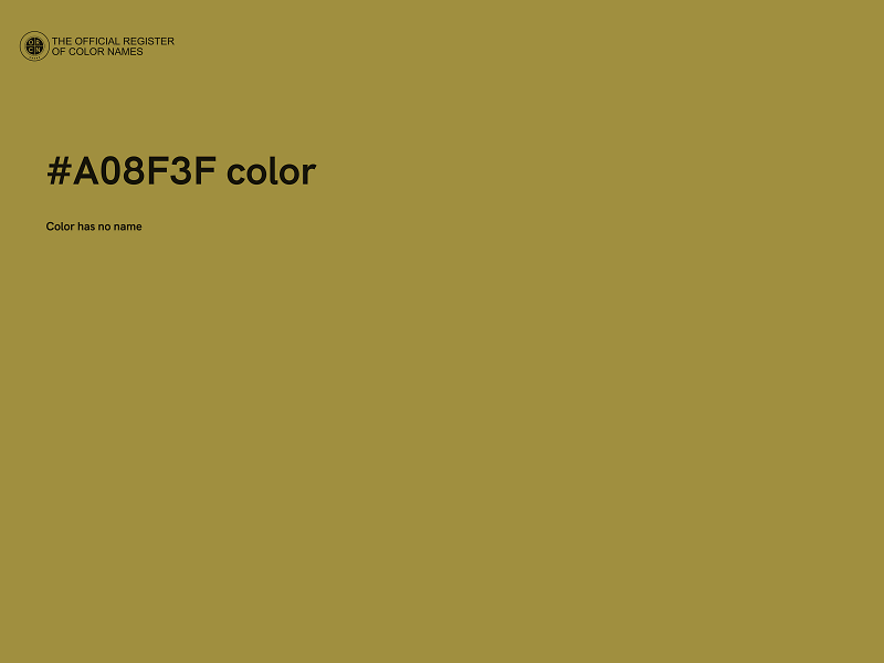 #A08F3F color image