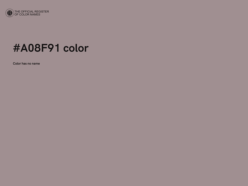 #A08F91 color image