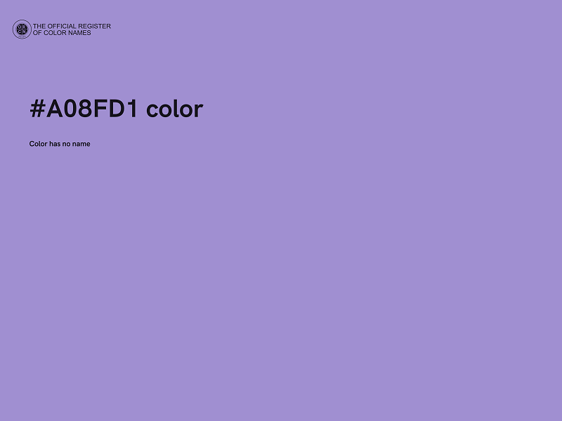 #A08FD1 color image