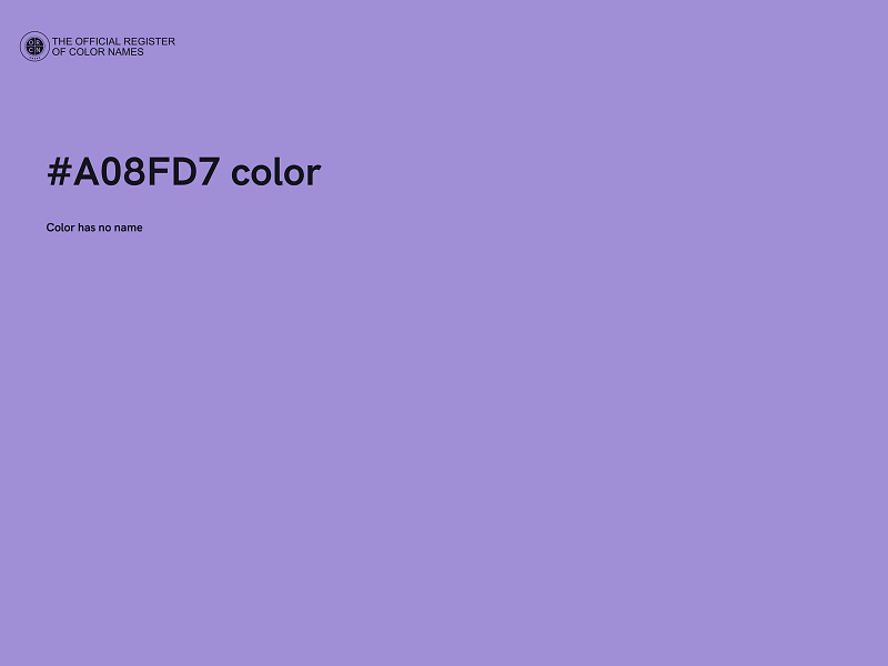 #A08FD7 color image