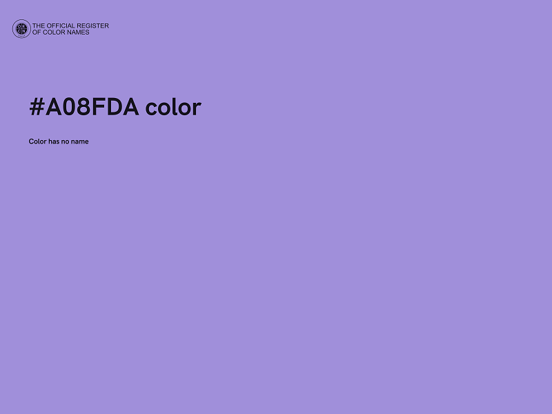 #A08FDA color image