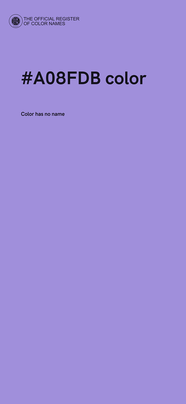 #A08FDB color image