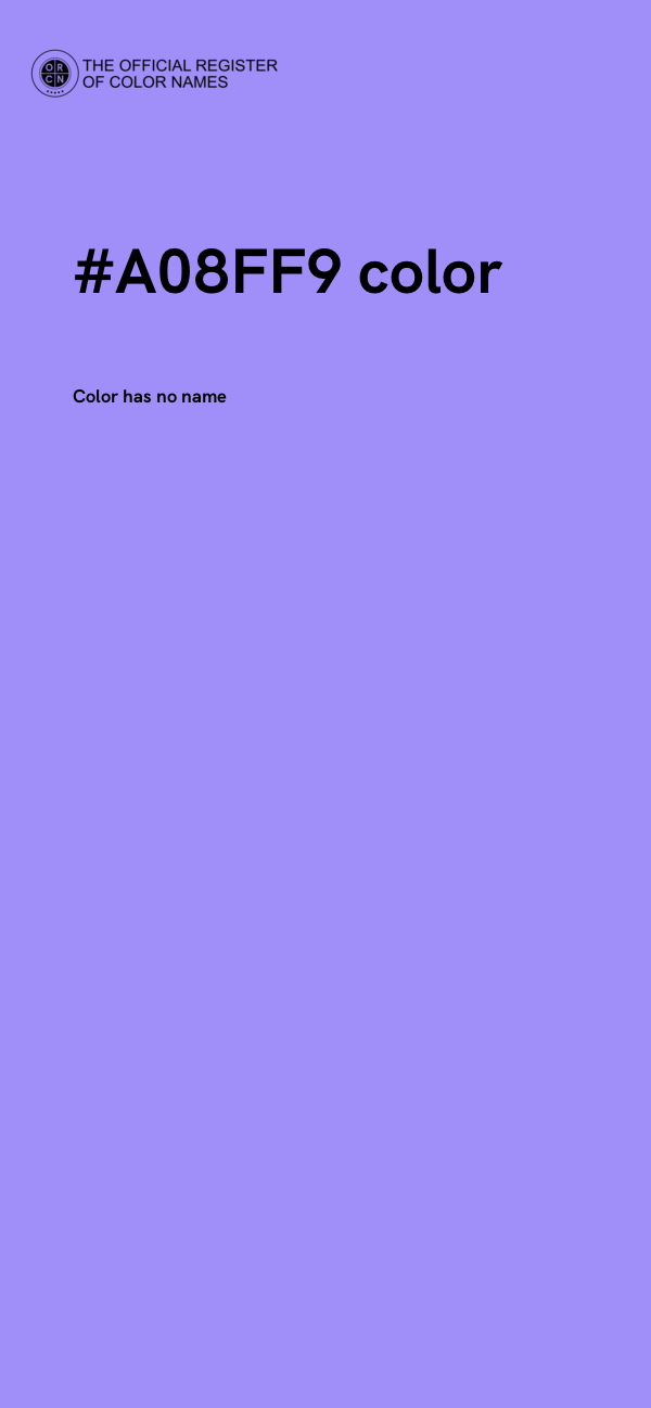 #A08FF9 color image