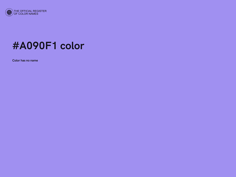 #A090F1 color image