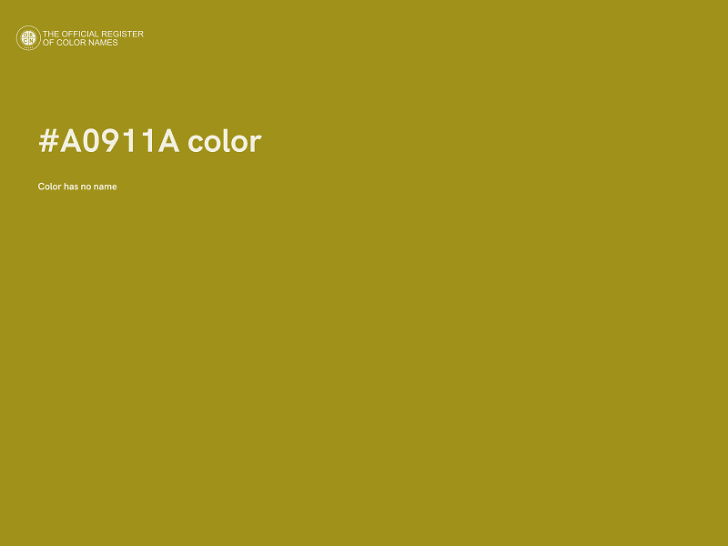 #A0911A color image