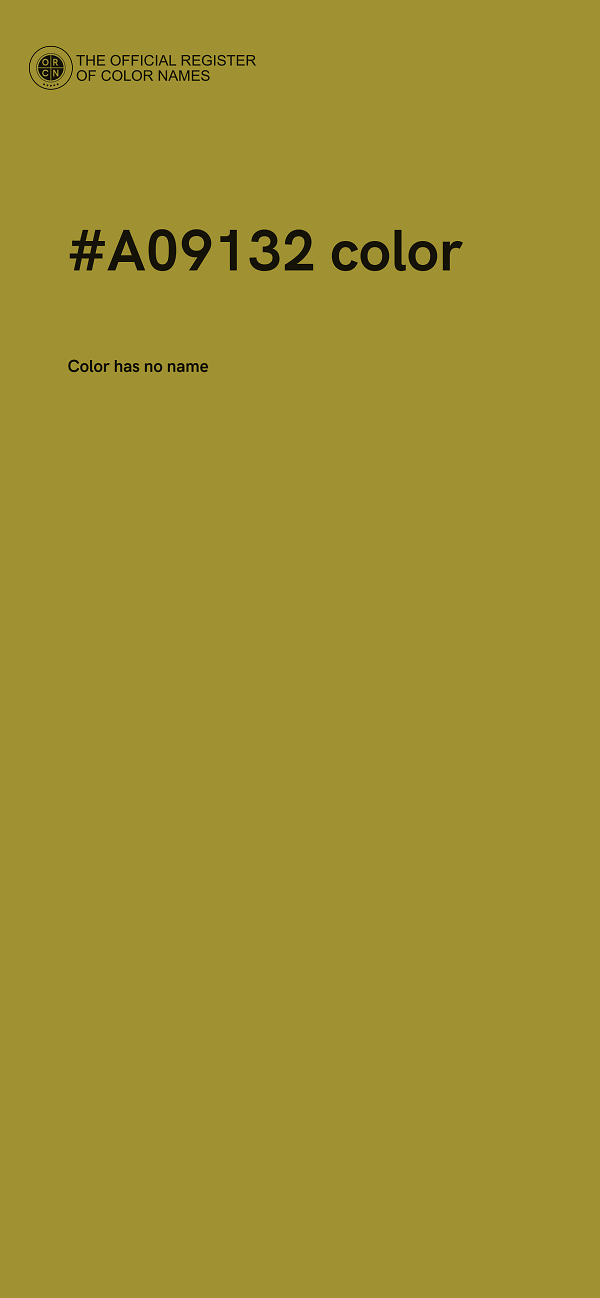 #A09132 color image