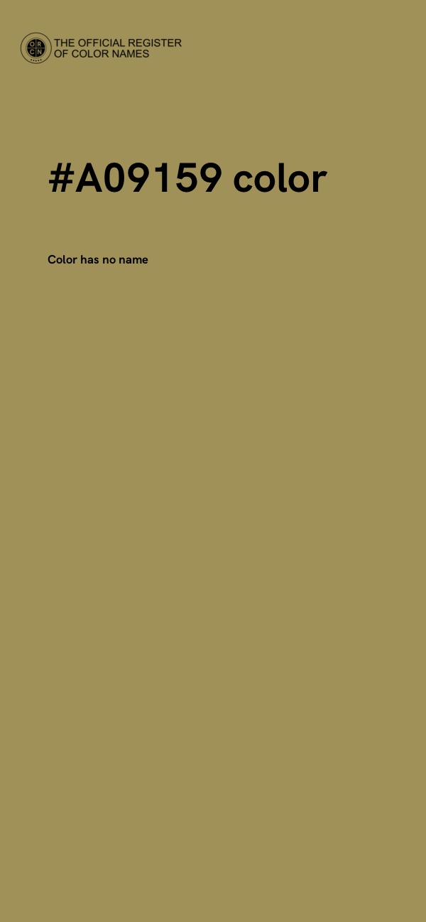 #A09159 color image