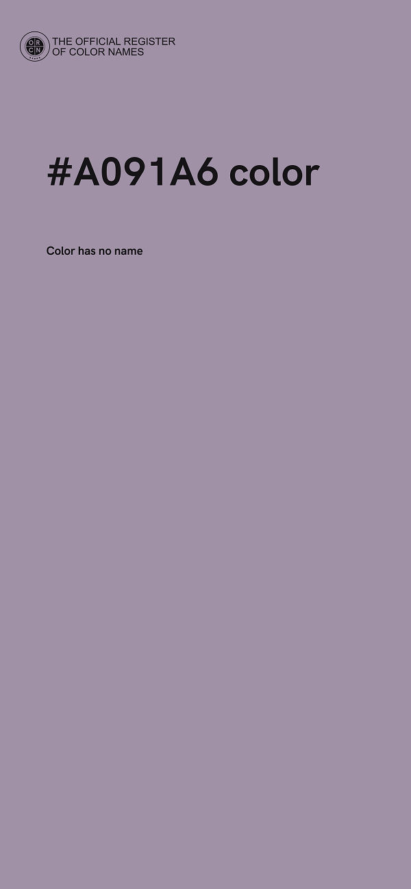 #A091A6 color image