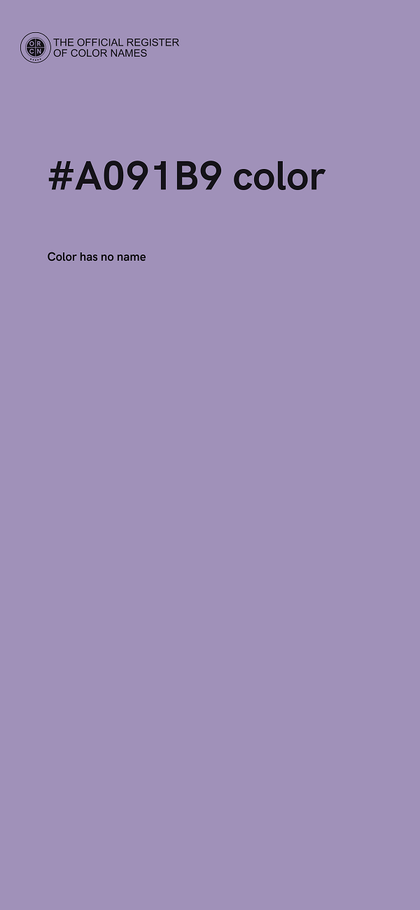 #A091B9 color image