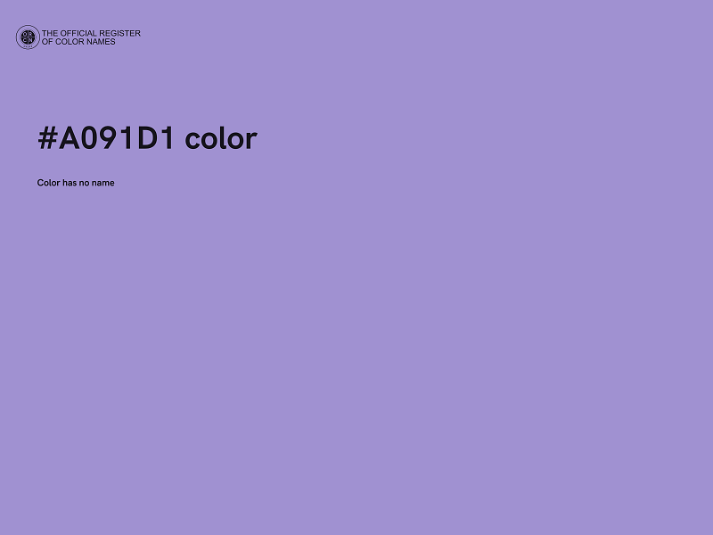 #A091D1 color image