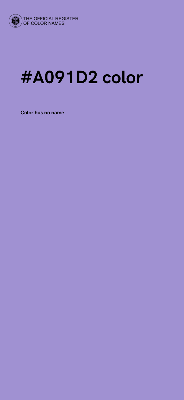 #A091D2 color image