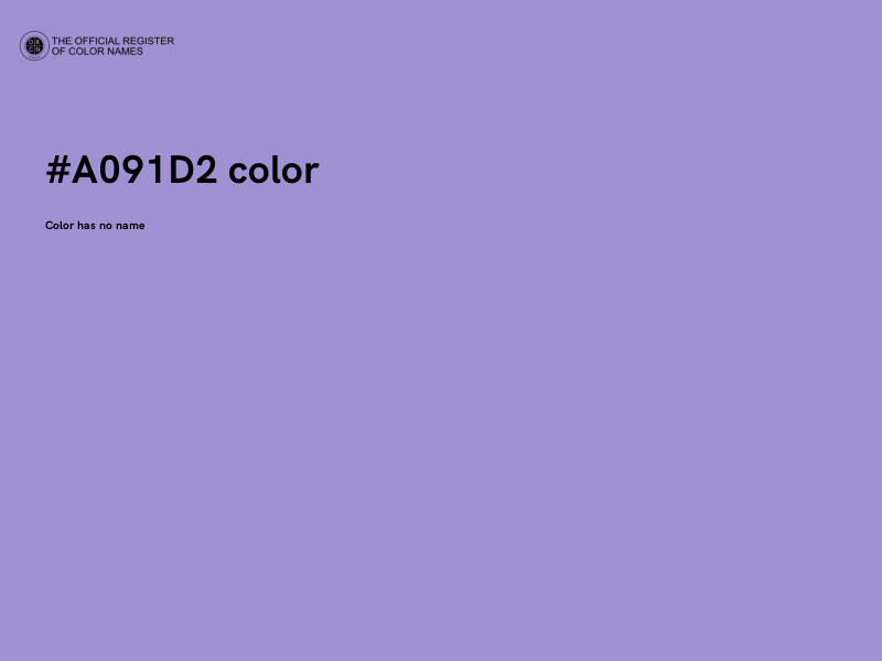 #A091D2 color image