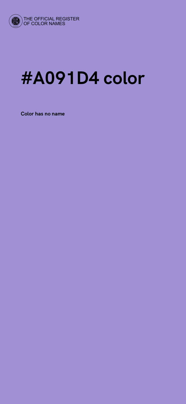 #A091D4 color image