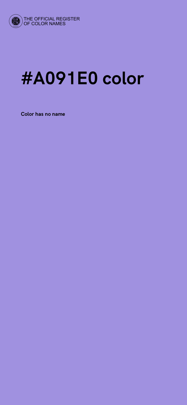#A091E0 color image