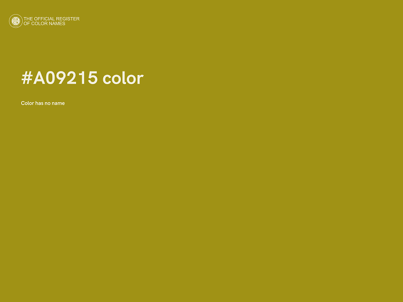 #A09215 color image