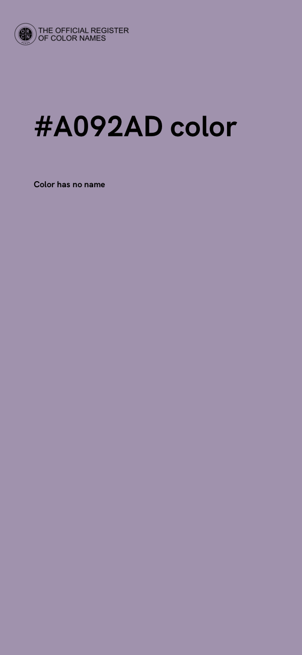 #A092AD color image