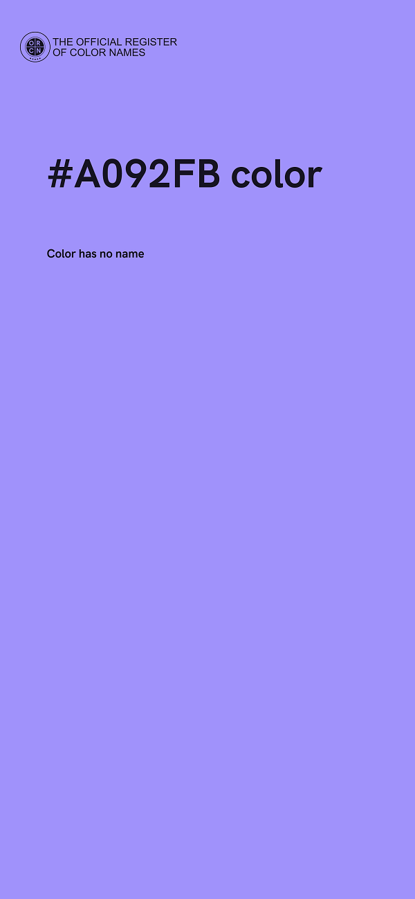 #A092FB color image
