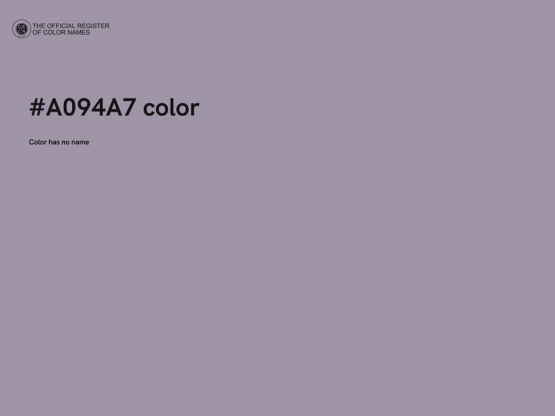 #A094A7 color image