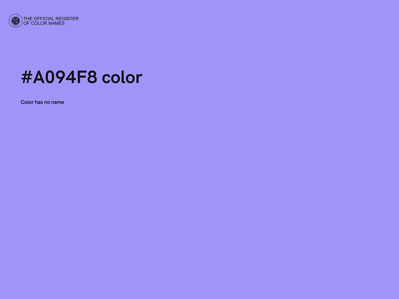 #A094F8 color image