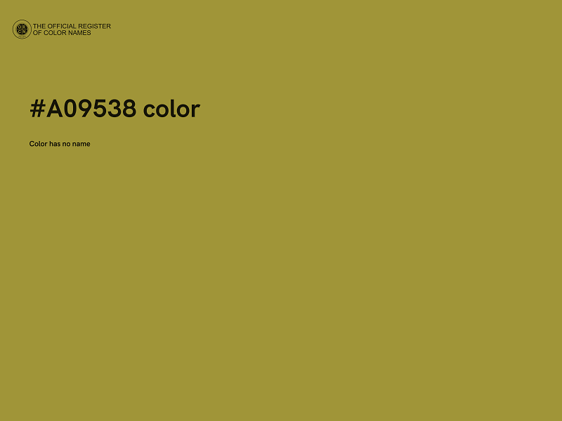 #A09538 color image