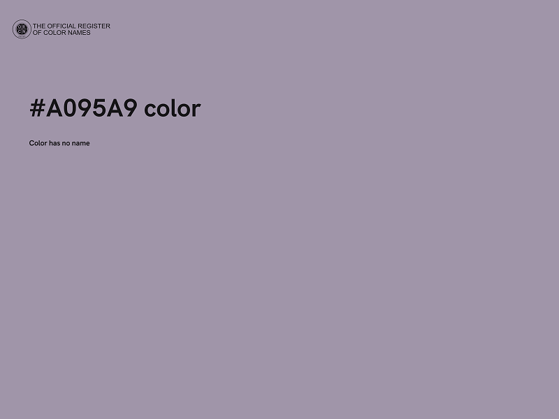 #A095A9 color image