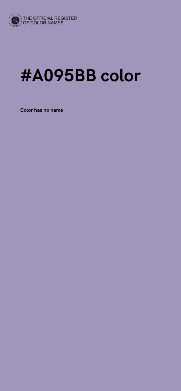 #A095BB color image