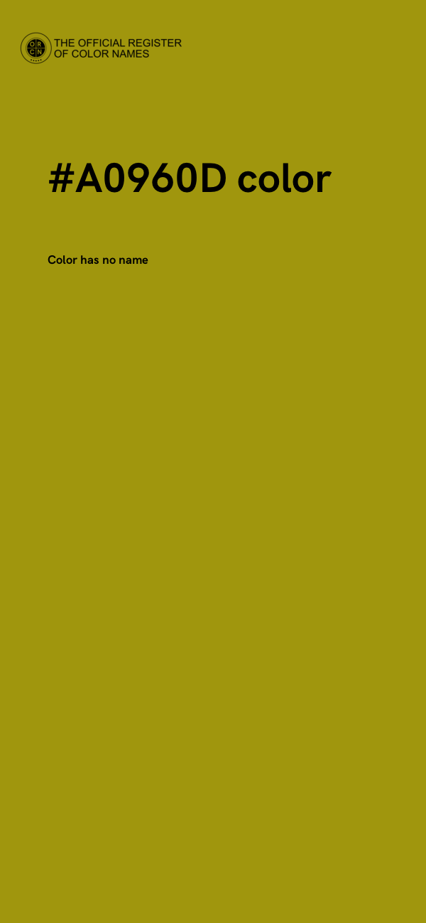 #A0960D color image
