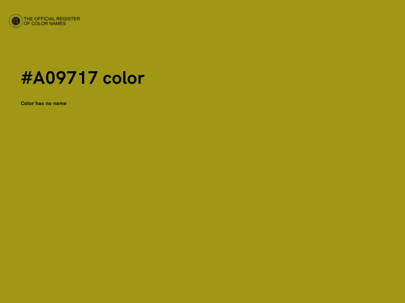 #A09717 color image