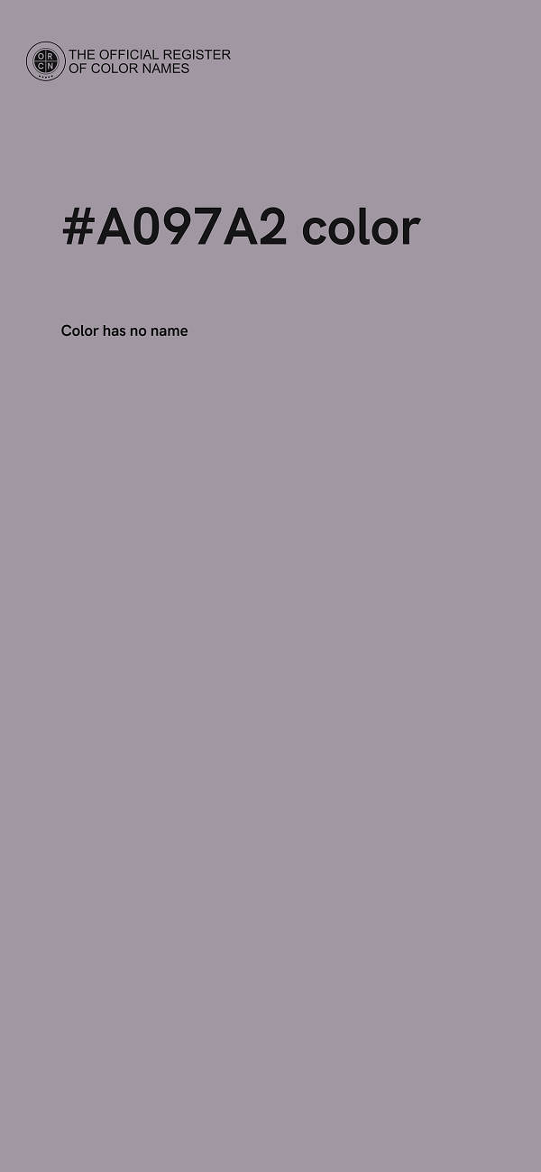 #A097A2 color image