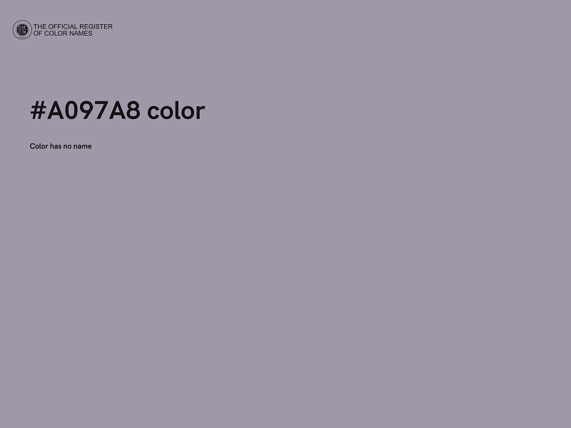 #A097A8 color image