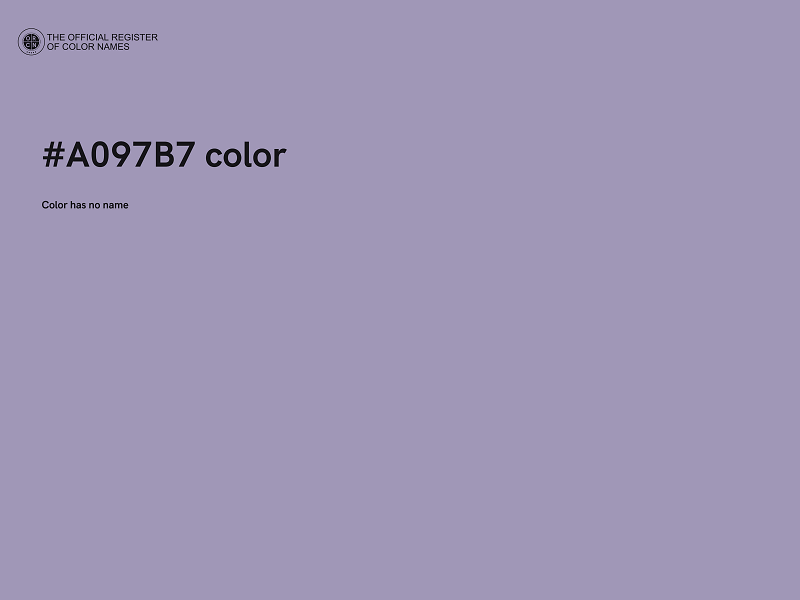 #A097B7 color image