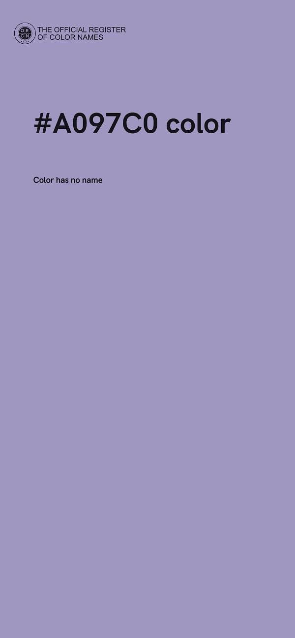 #A097C0 color image
