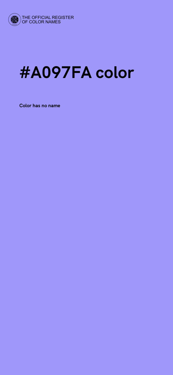 #A097FA color image