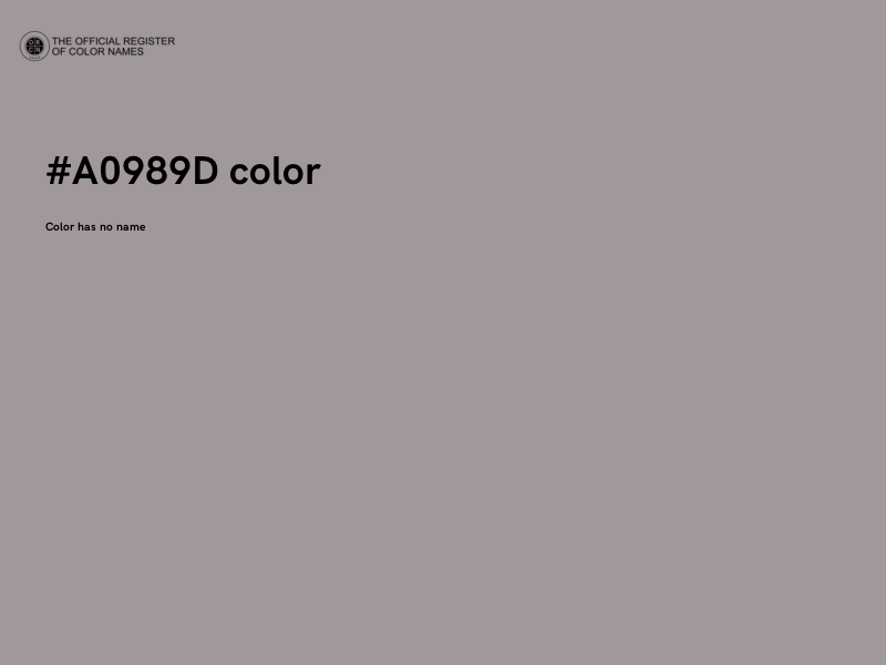 #A0989D color image