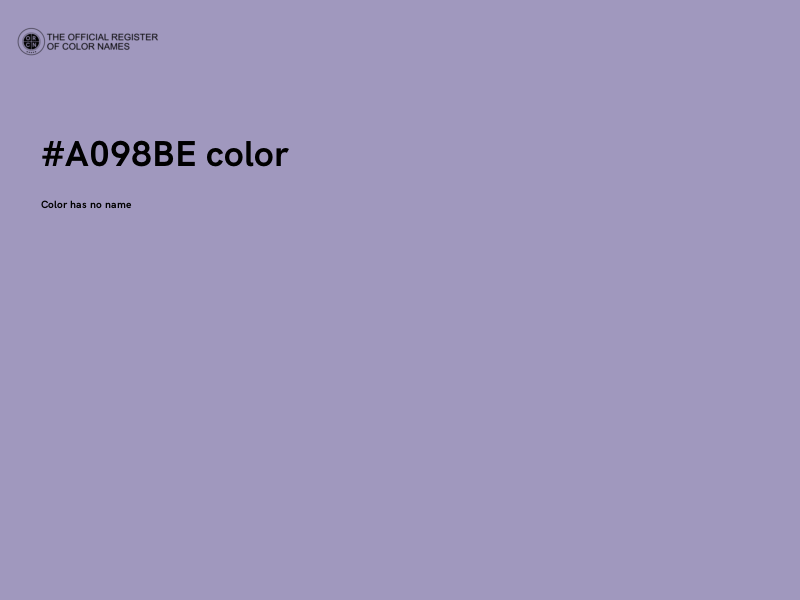 #A098BE color image