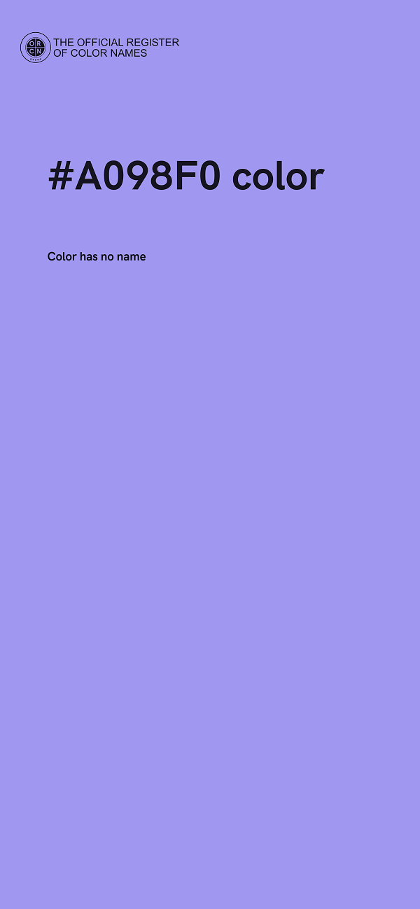 #A098F0 color image