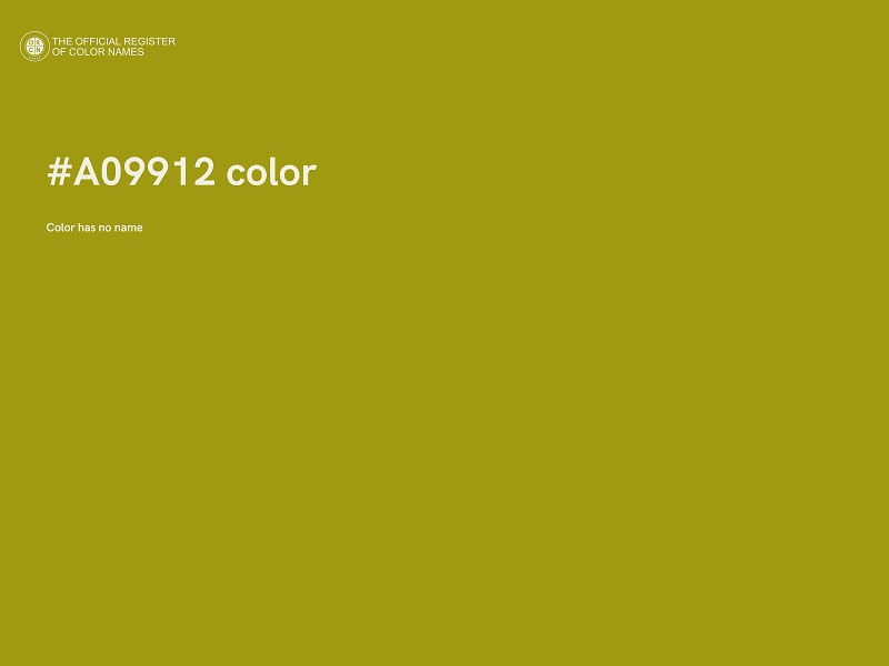 #A09912 color image