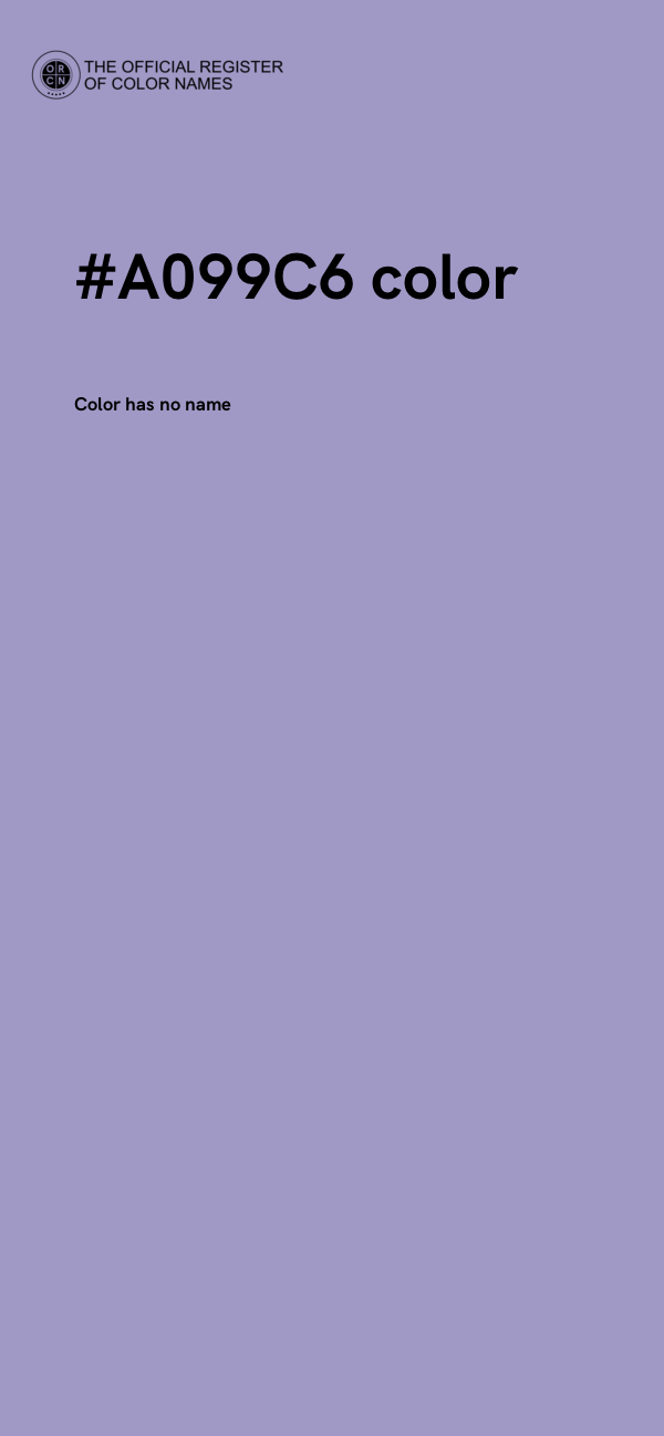 #A099C6 color image