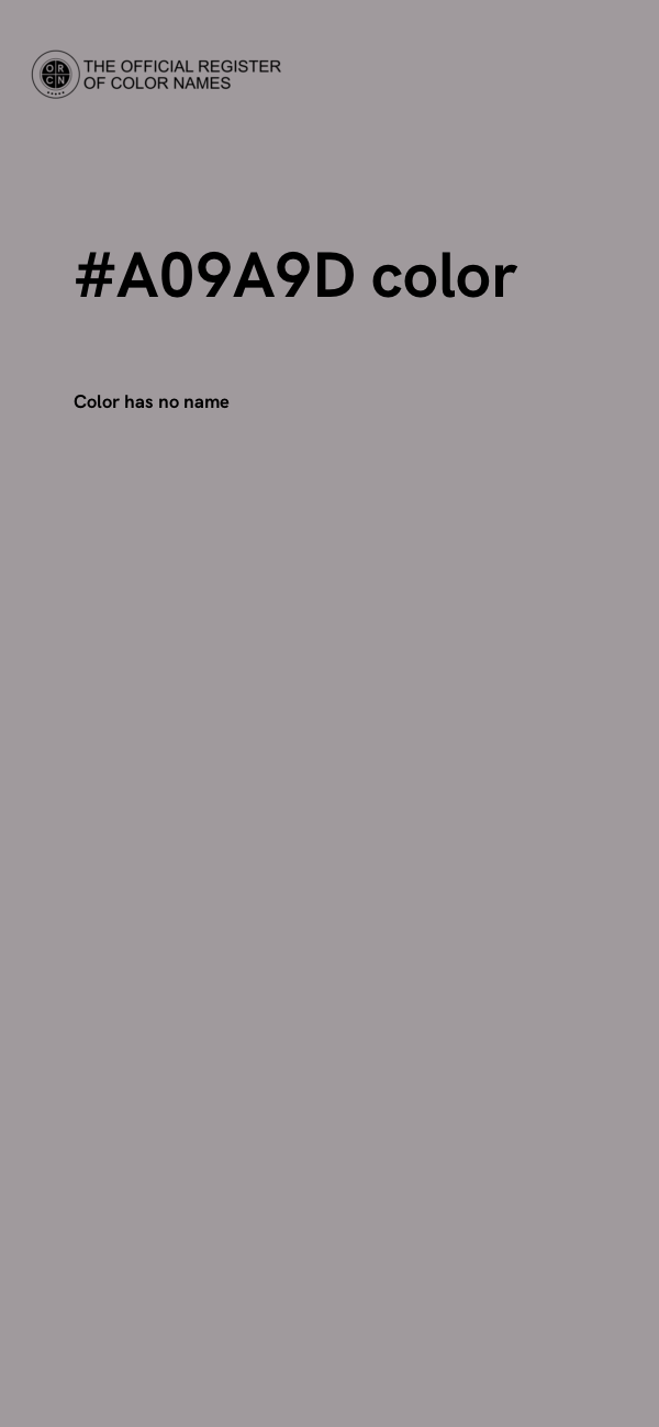#A09A9D color image