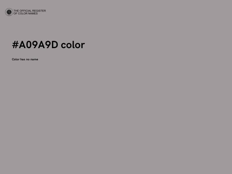 #A09A9D color image