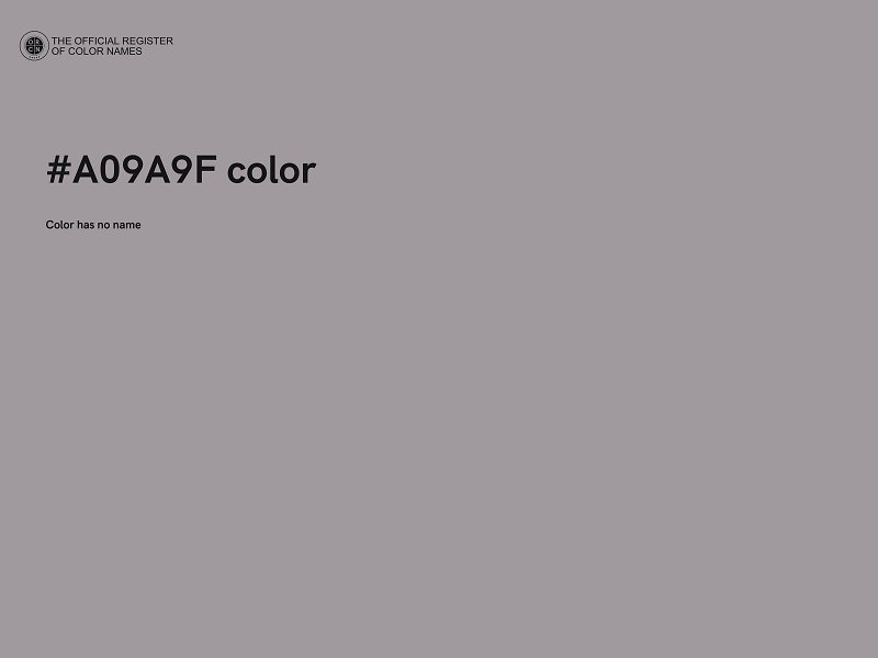 #A09A9F color image