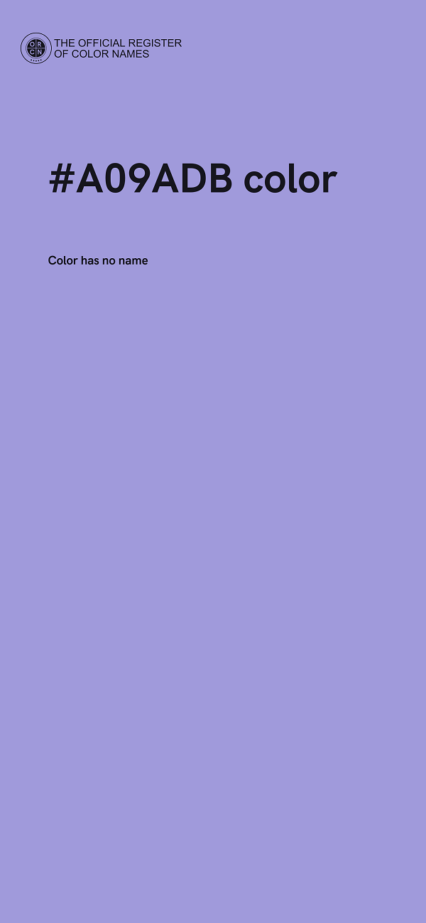 #A09ADB color image