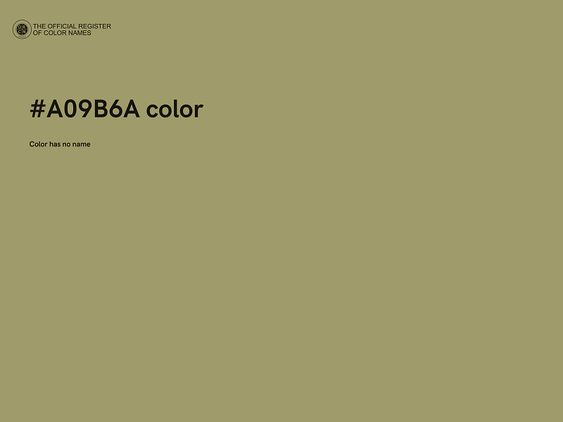 #A09B6A color image