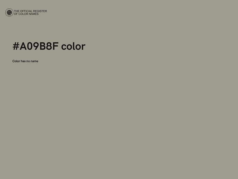 #A09B8F color image